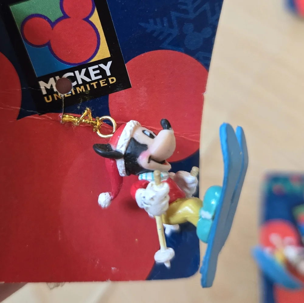 Set of 17 vintage Y2K Disney Mickey Unlimited mini Christmas tree ornaments, NWT